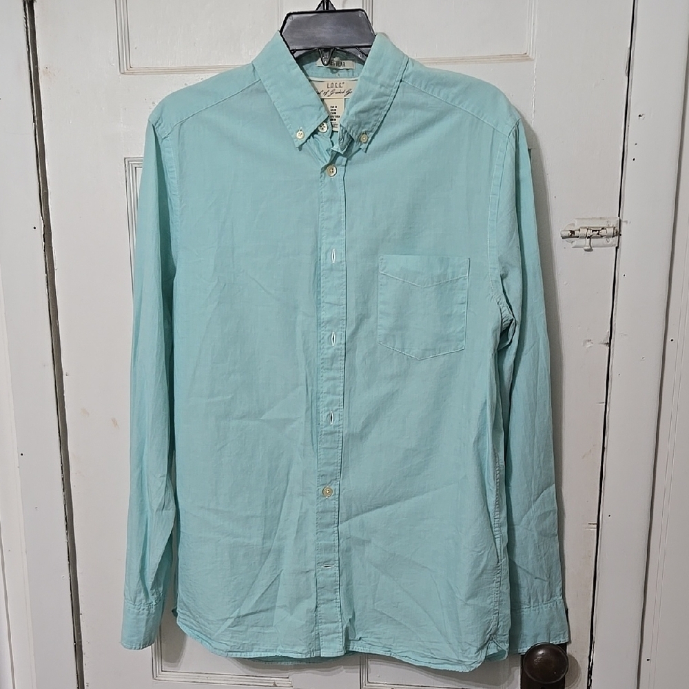 H&M Label Of GRADED GOODS Mens Light Blue Men's Shirt LS Medium